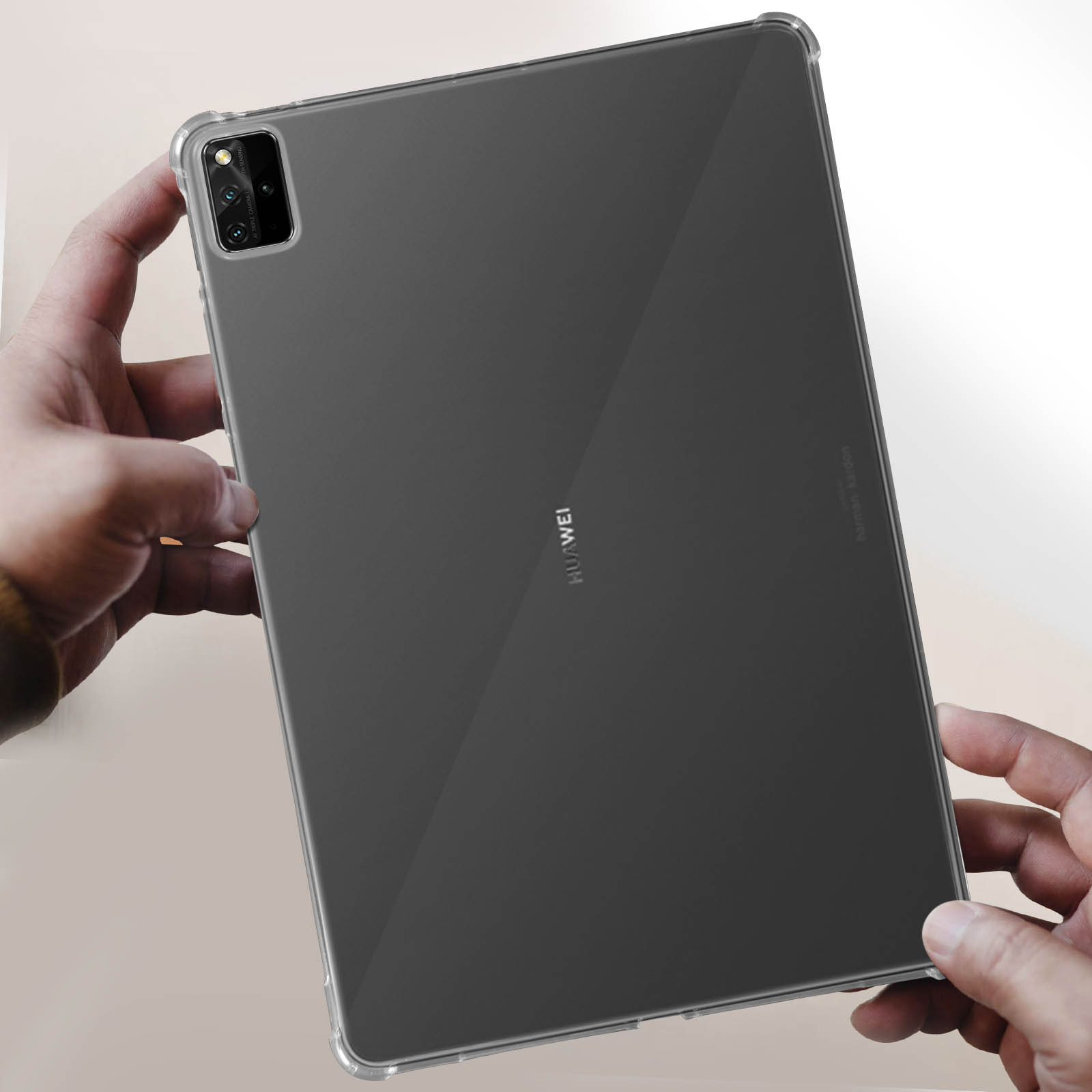 AVIZAR Refined Series Schutzhüllen Huawei Backcover Transparent für Silikongel