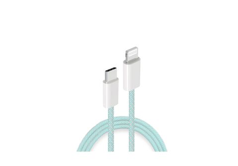 Cable Iphone USB Azul Trenzado – Do it Center