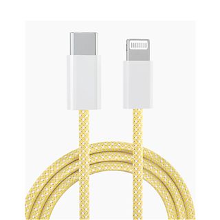 Cargador  - Cable De Carga Rápida Smartek Usb-c A Lightning Trenzado 20w Amarillo SMARTEK, Amarillo