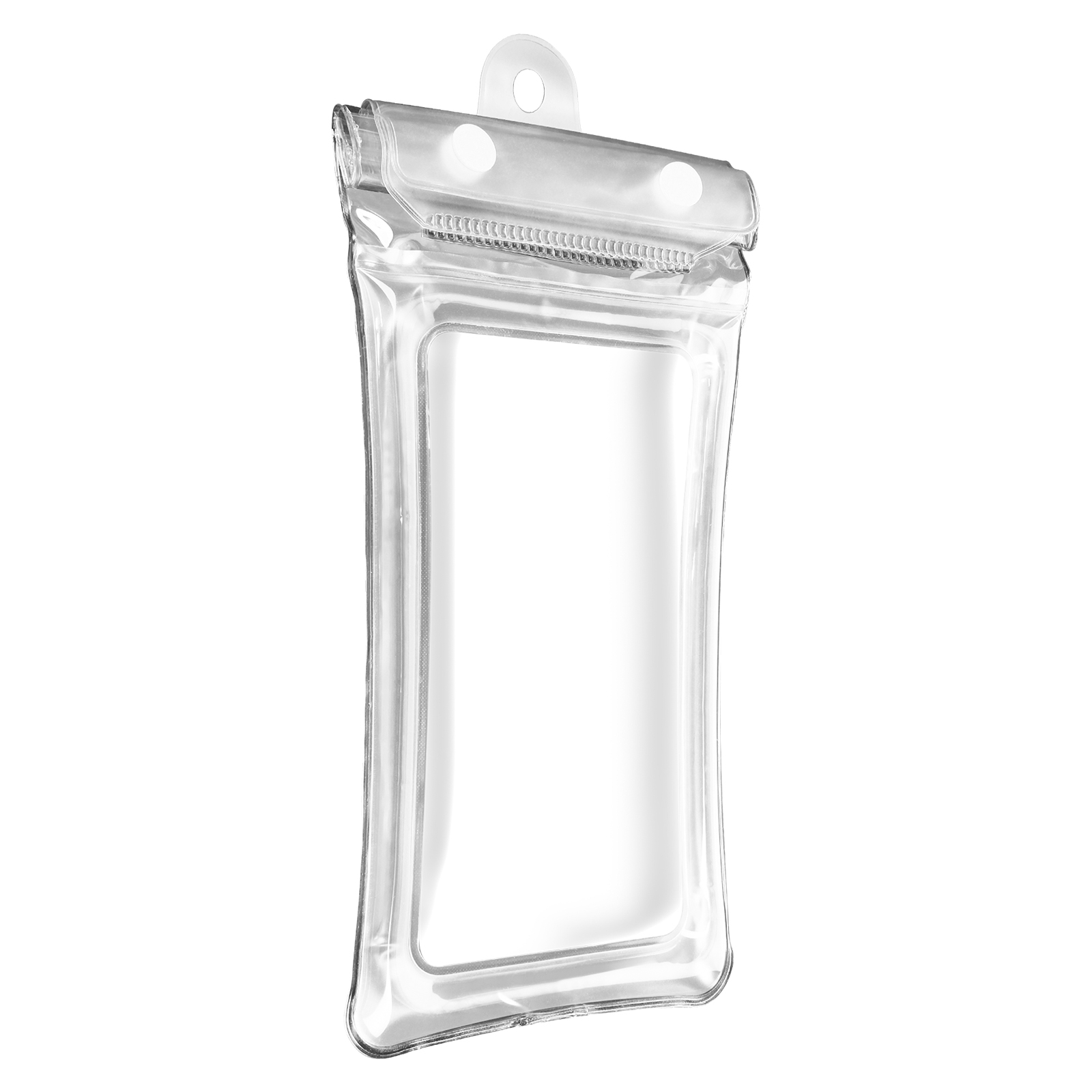 Transparente wasserdichte Handytasche mit Schlaufe.
