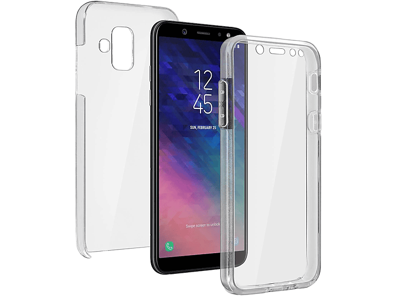 AVIZAR Rundumschutz Series, Full Transparent Galaxy A6, Samsung, Cover