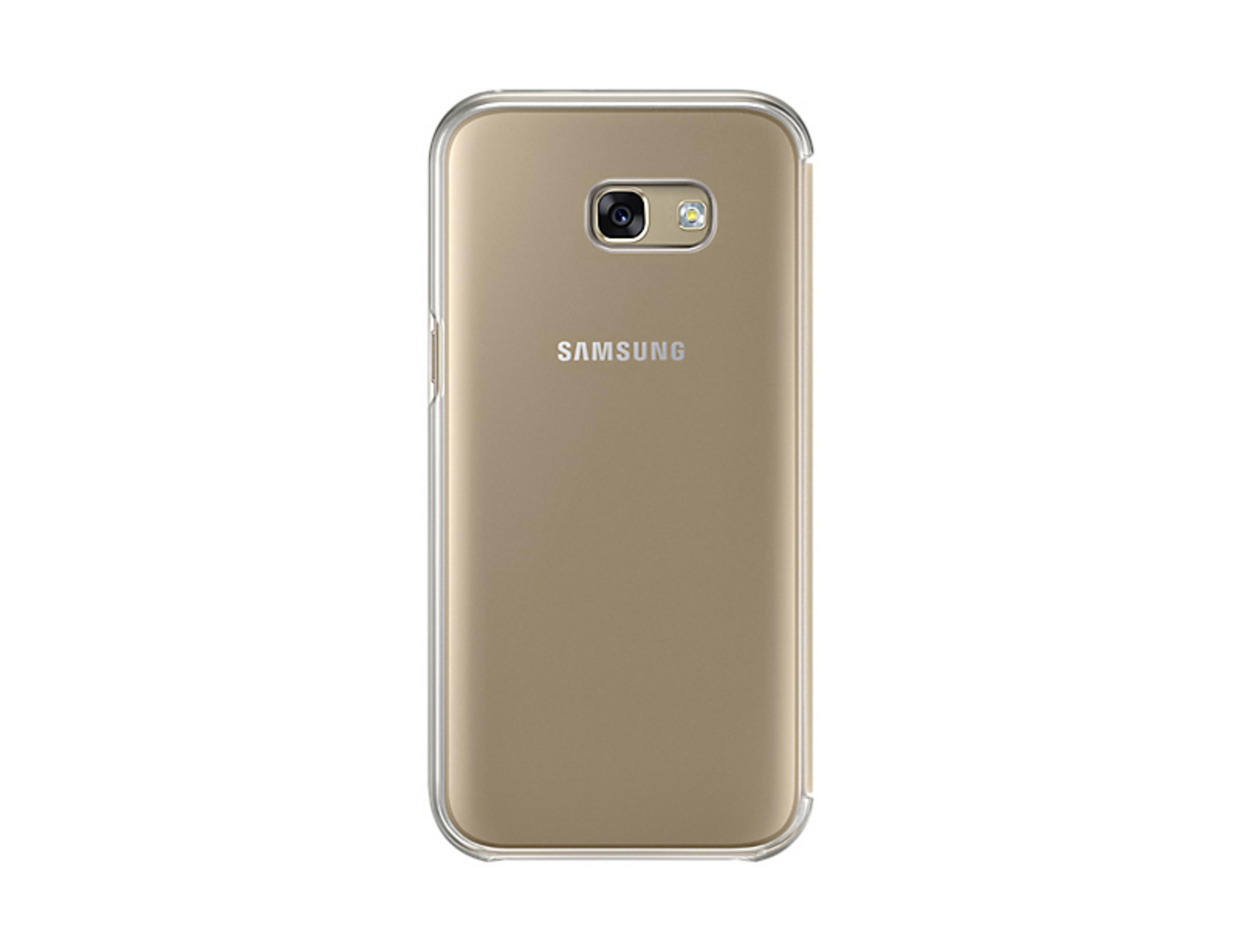 A5 (2017), 2017 VIEW CLEAR SAMSUNG GAL. GOLD A5 Gold Samsung, Galaxy EF-ZA520 COVER, Bookcover,