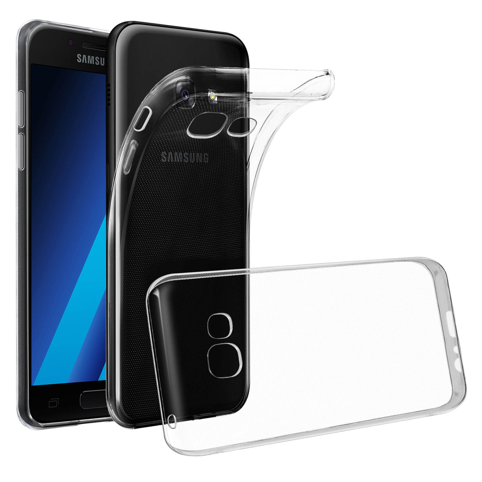 Samsung, Skin Series, AVIZAR Backcover, Galaxy Transparent A3 2017,