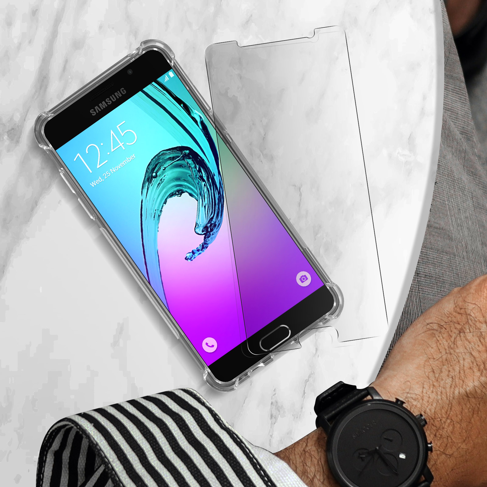 AVIZAR Prems Series, Transparent Galaxy 2016, A5 Samsung, Backcover