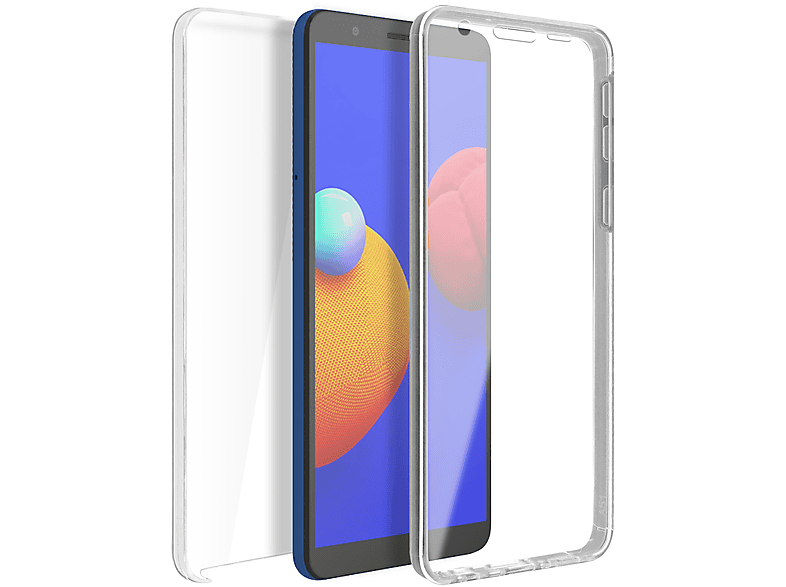 Cover, Galaxy Rundumschutz Samsung, AVIZAR Core, A01 Transparent Series, Full