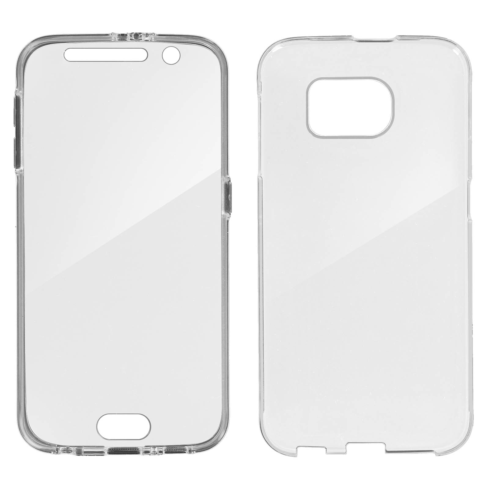Cover, Rundumschutz Series, S6, AVIZAR Transparent Samsung, Full Galaxy