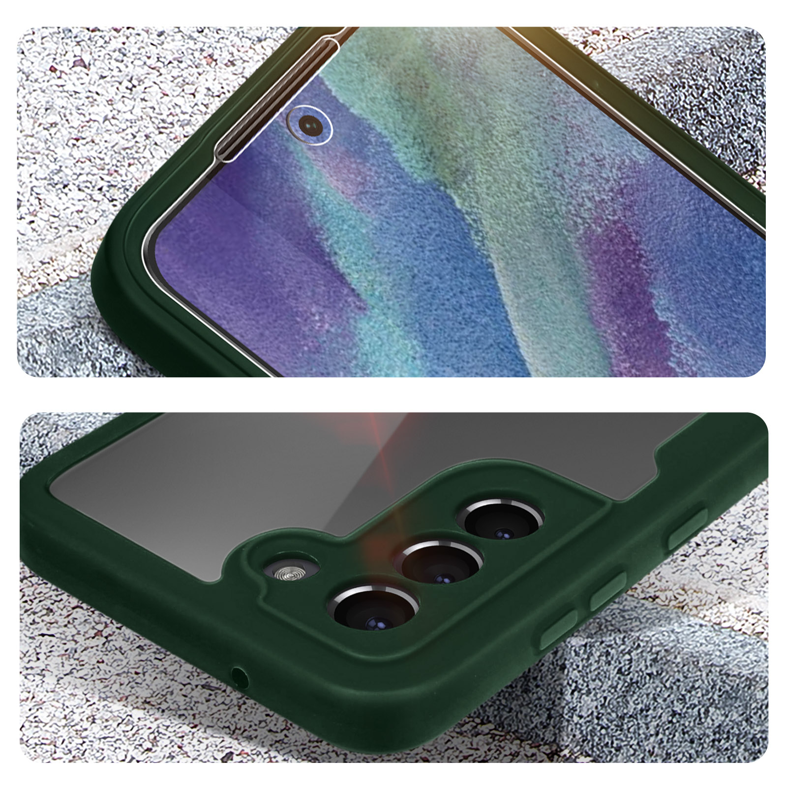 Backcover, Galaxy S21 Series, 180 FE, Grün AVIZAR Samsung,