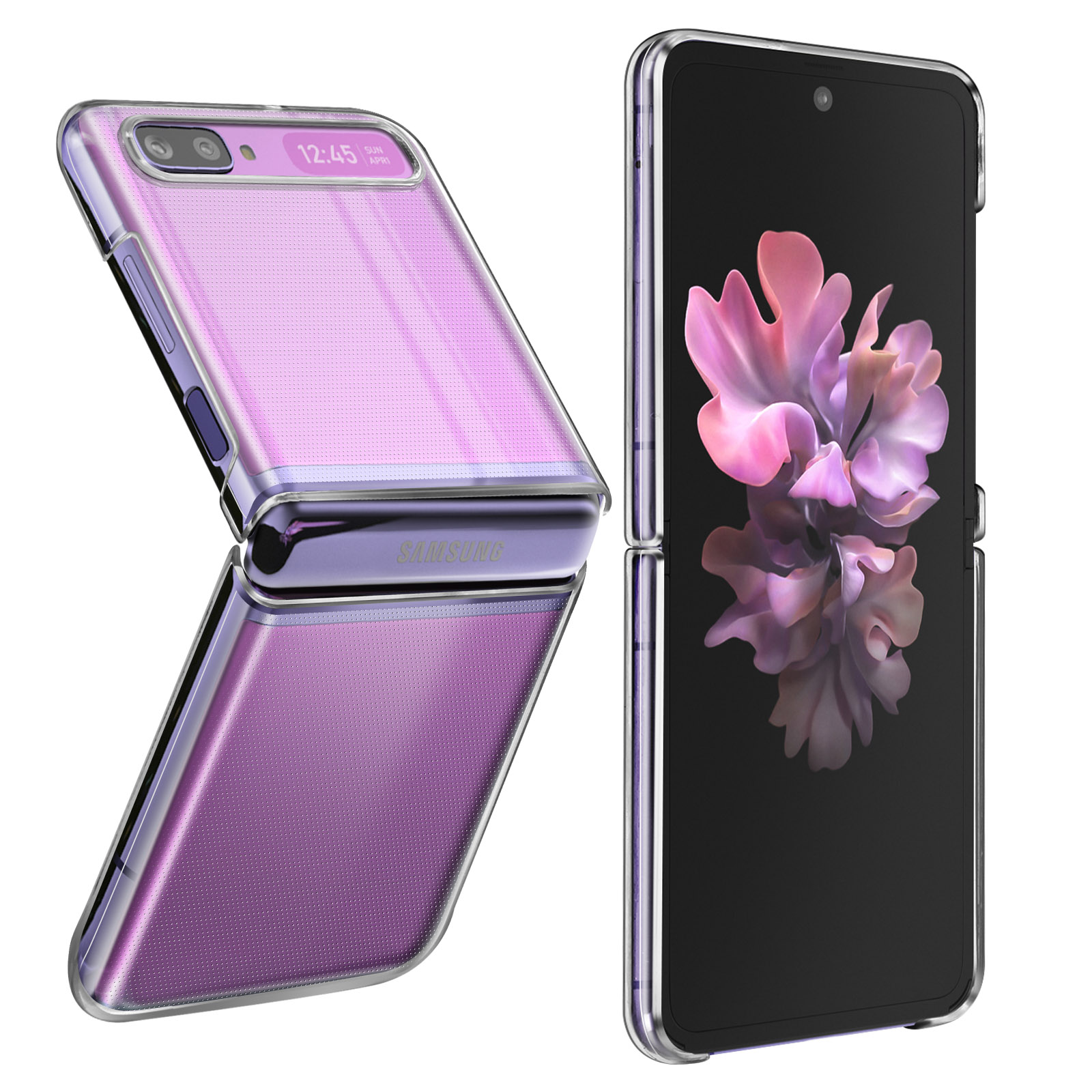 Series, Galaxy Flip, Crystal AVIZAR Samsung, Z Transparent Backcover,