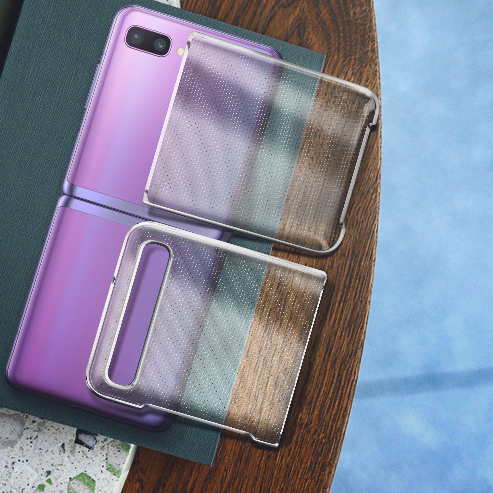 Transparent Backcover, Series, Samsung, Flip, AVIZAR Z Crystal Galaxy