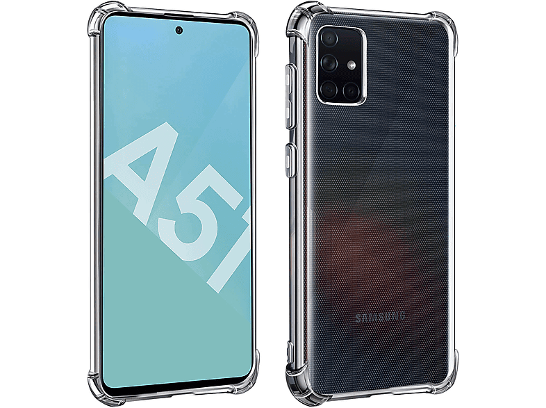 AVIZAR Refined Series, Backcover, Samsung, A51, Transparent Galaxy