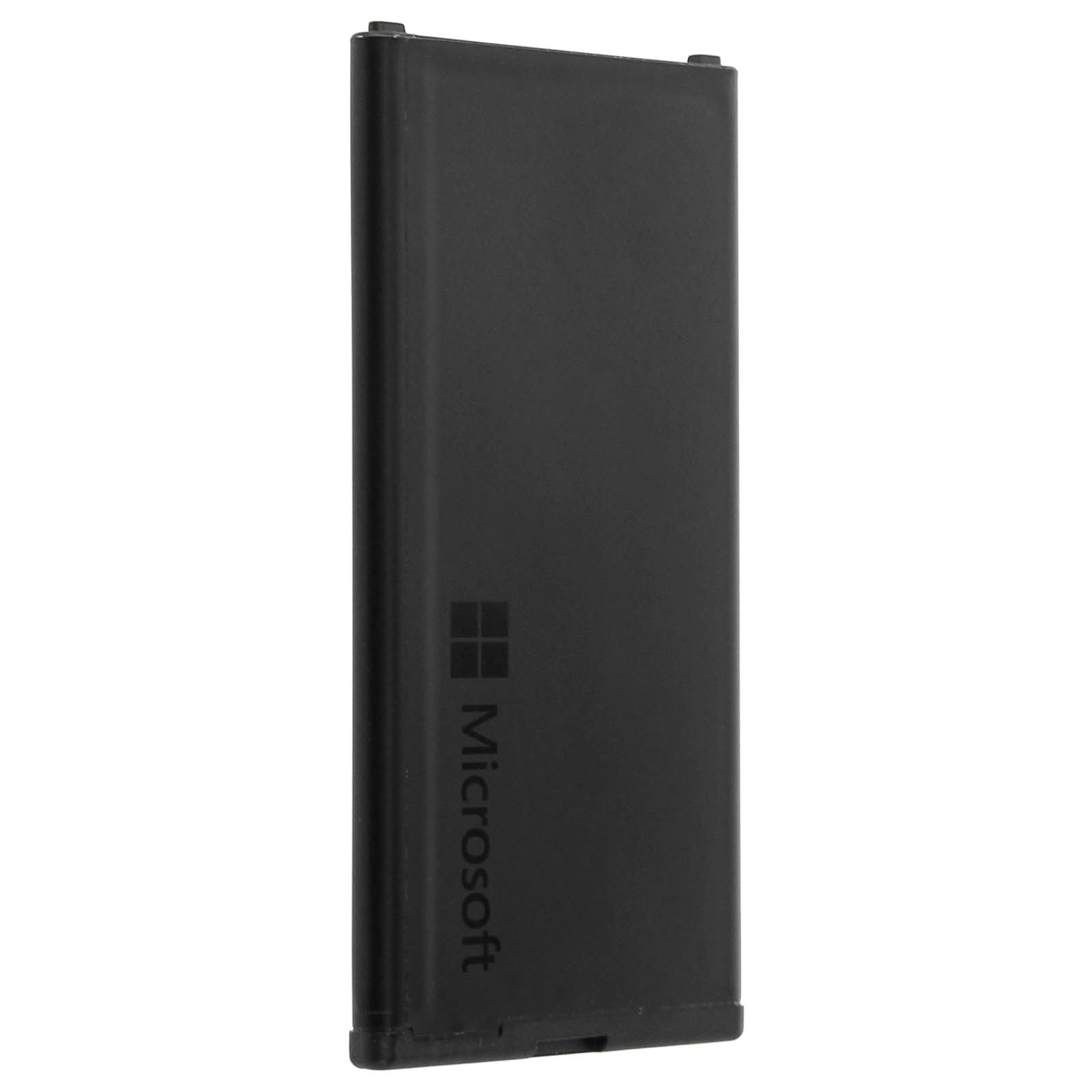 Batería rectangular negra con el logotipo de Microsoft.