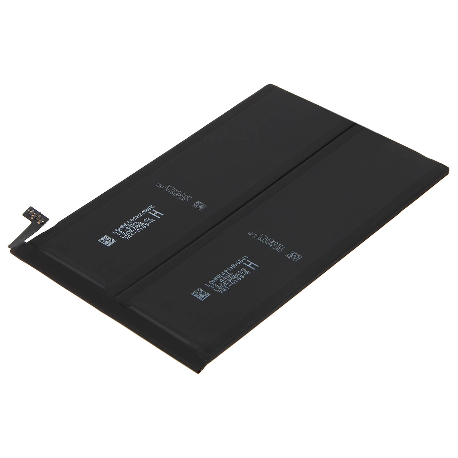 Due batterie nere con connettori sulla parte superiore.