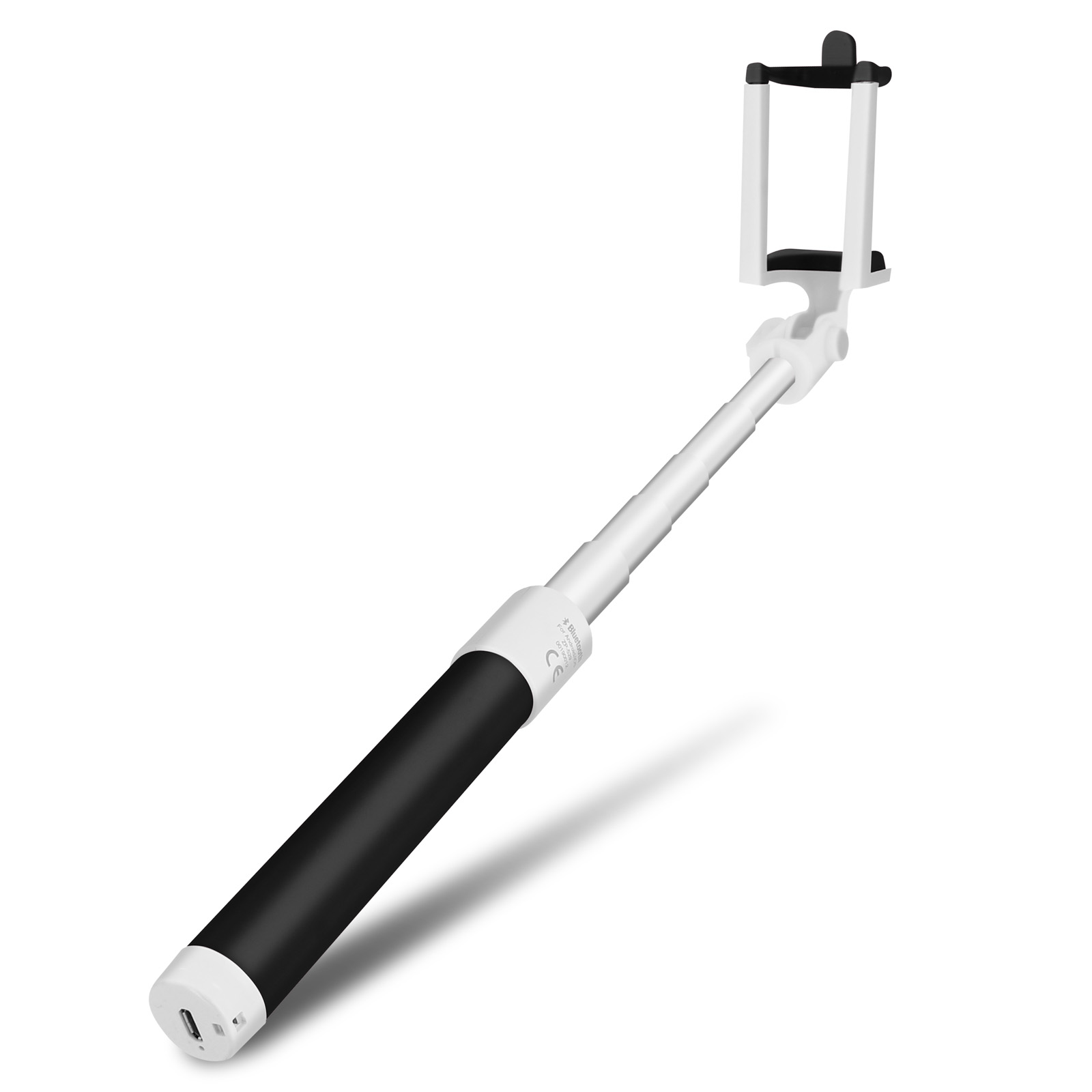 Schwarz Selfie-Sticks + Stick Selfie Auslöser Bluetooth LINQ