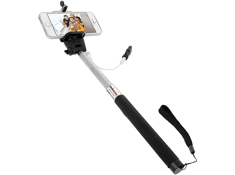 Lightning Teleskoparm, AVIZAR mit Anschluss Selfiestick Silber Selfie-Sticks
