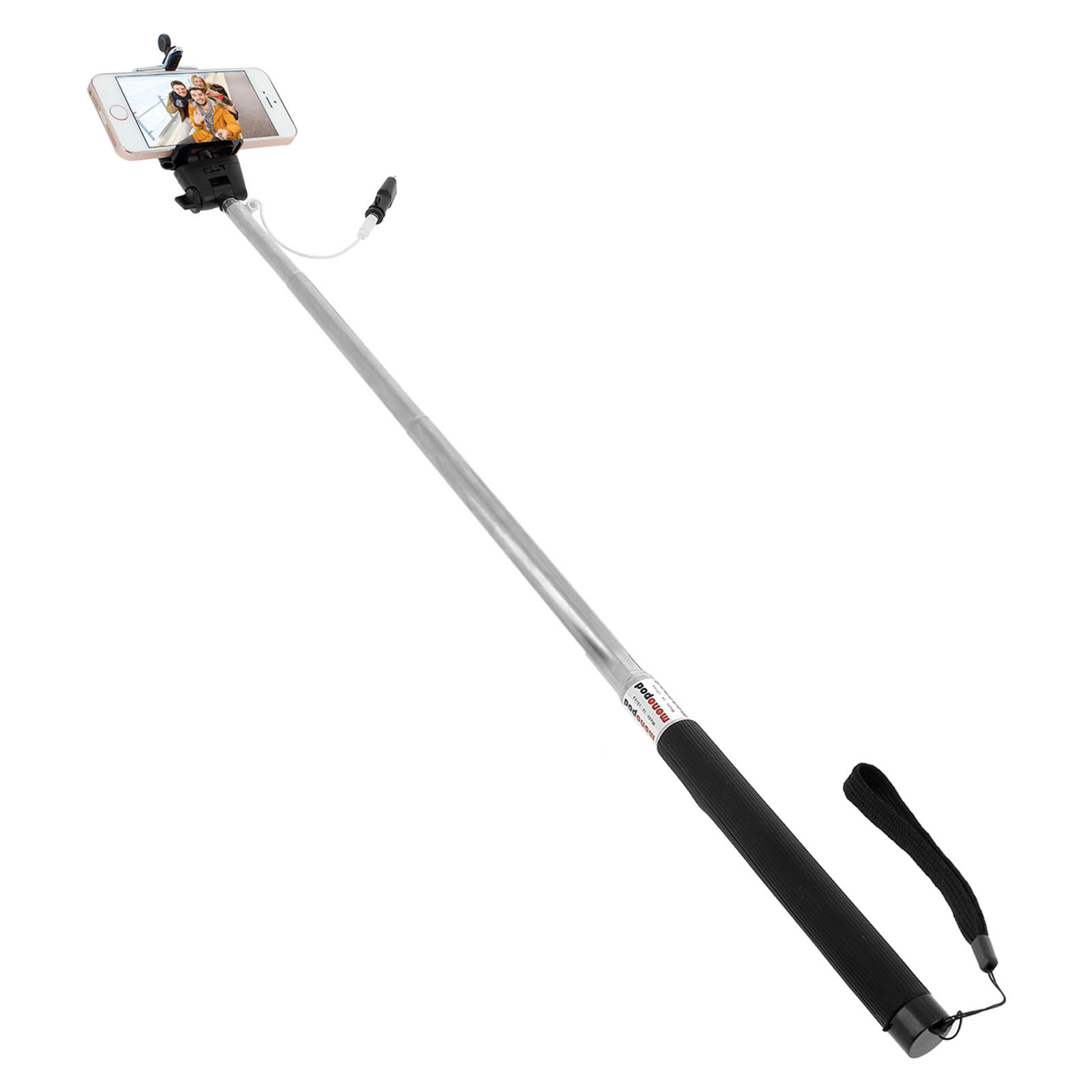 AVIZAR Selfiestick mit Teleskoparm, Lightning Silber Selfie-Sticks Anschluss