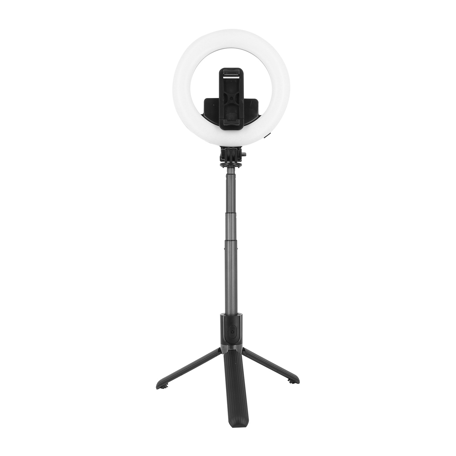 AKASHI Schwarz Mini Ringlicht Selfie-Sticks Stick