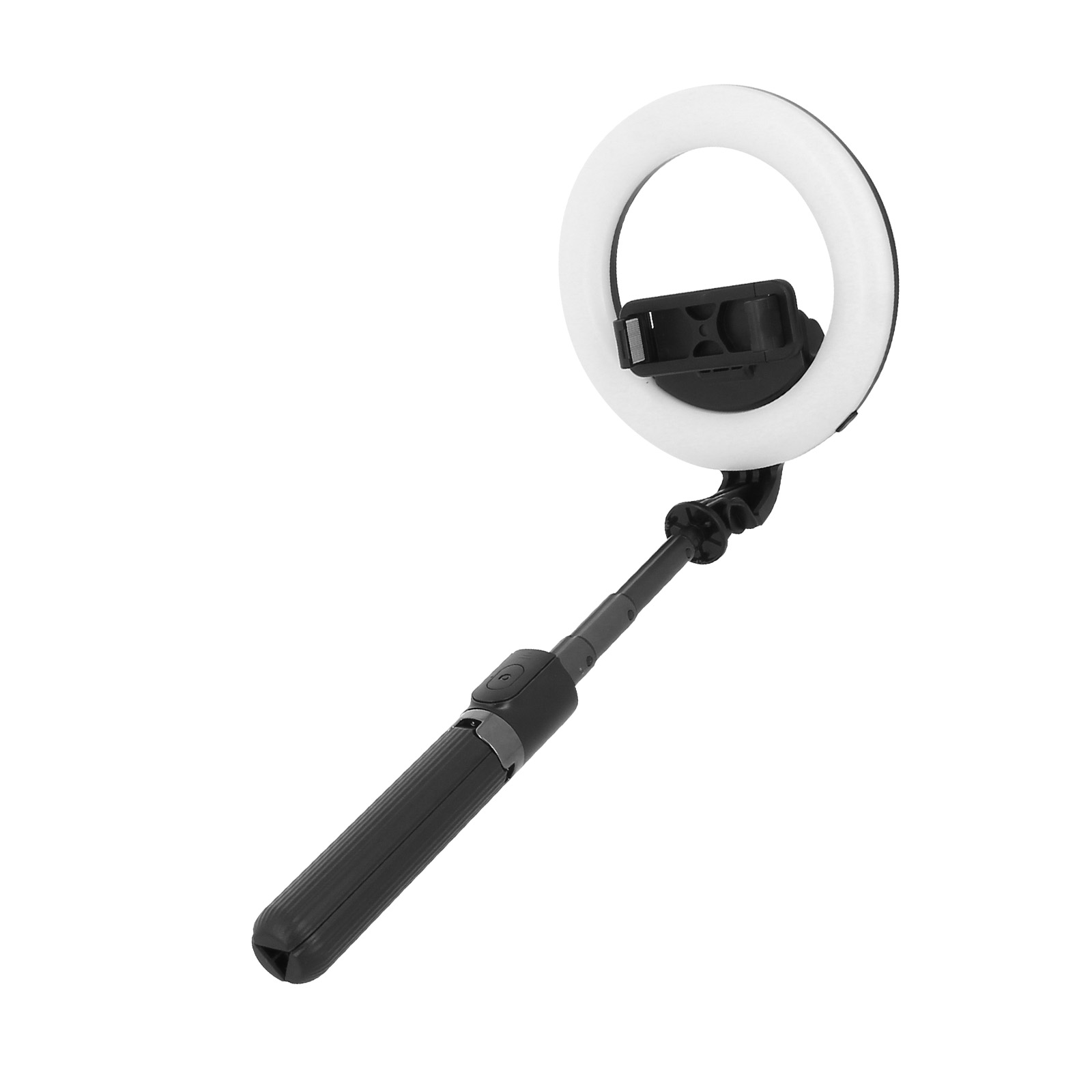 Schwarz Mini Stick Ringlicht AKASHI Selfie-Sticks