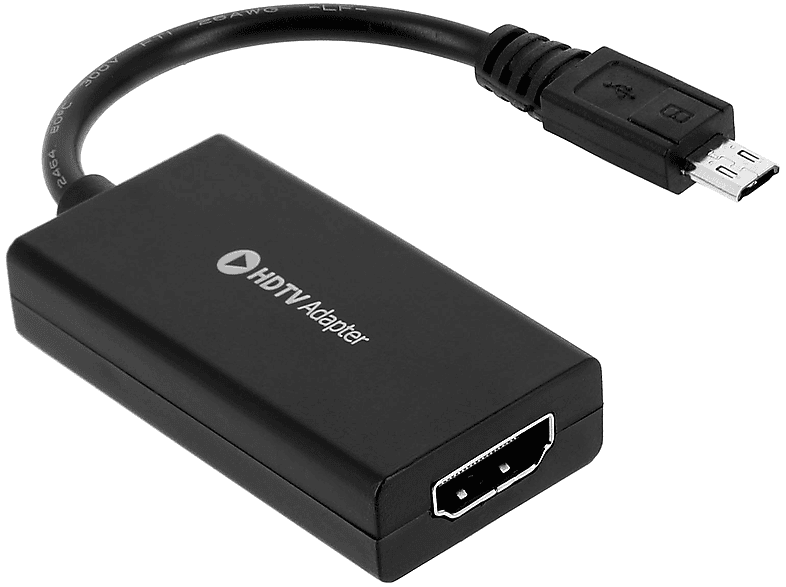 Micro-USB MHL AVIZAR HDMI Nokia Schwarz Universal, Videokabel auf Adapter