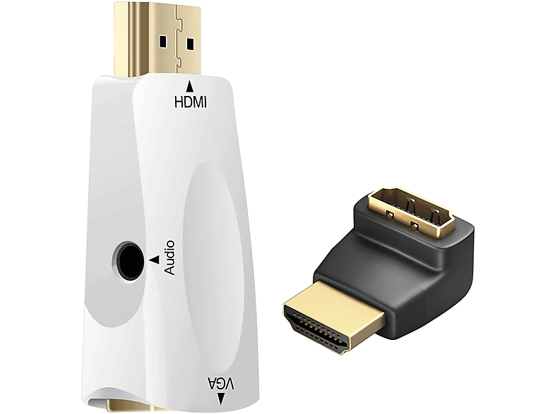 AVIZAR HDMI / VGA Audio-Konverter Videoadapter Universal, Schwarz | Kabel & Adapter