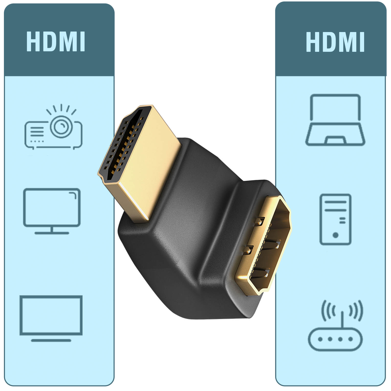 AVIZAR HDMI / Universal, VGA Videoadapter Schwarz Audio-Konverter