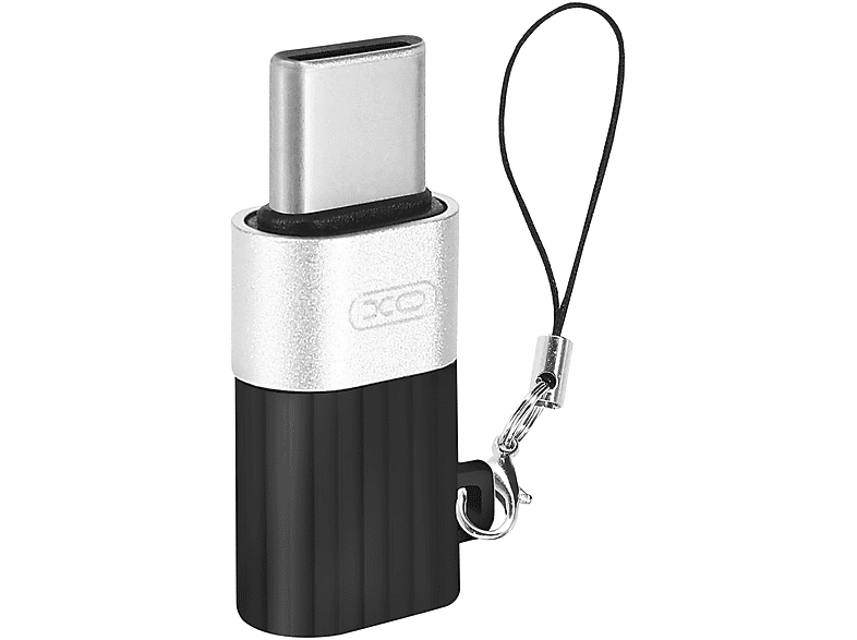 XO MicroUSB / USBC Adapter LadegerätAdapter Universal, Schwarz SATURN