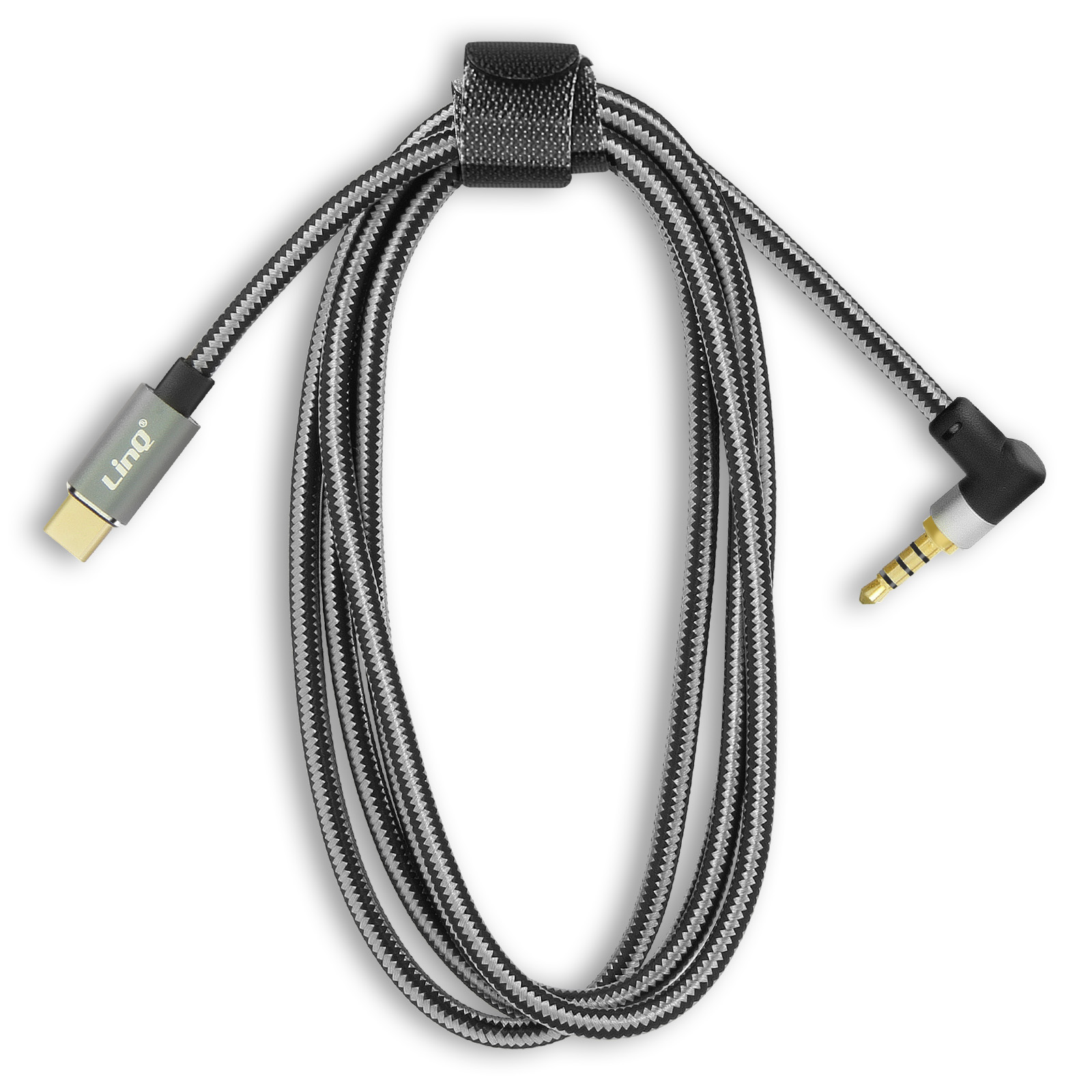 LINQ USB-C / 4-poliges 3.5mm Klinkenkabel, Audiokabel, 1,5 m