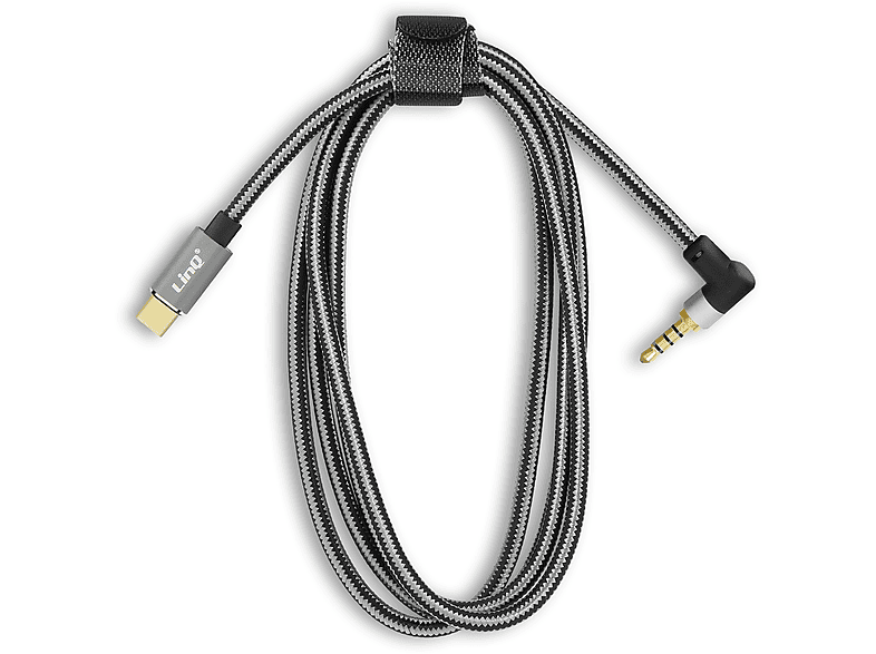 USB-C m Audiokabel, LINQ 4-poliges 3.5mm Klinkenkabel, / 1,5