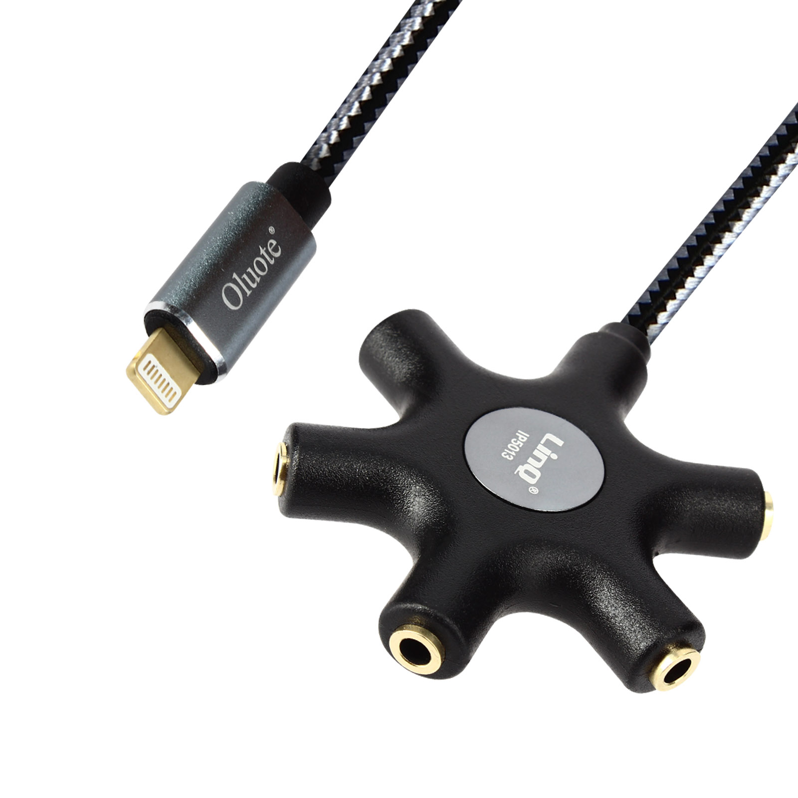 Lightning Kopfhöreranschluss, Audiokabel LINQ auf 5x 30cm, 3.5mm