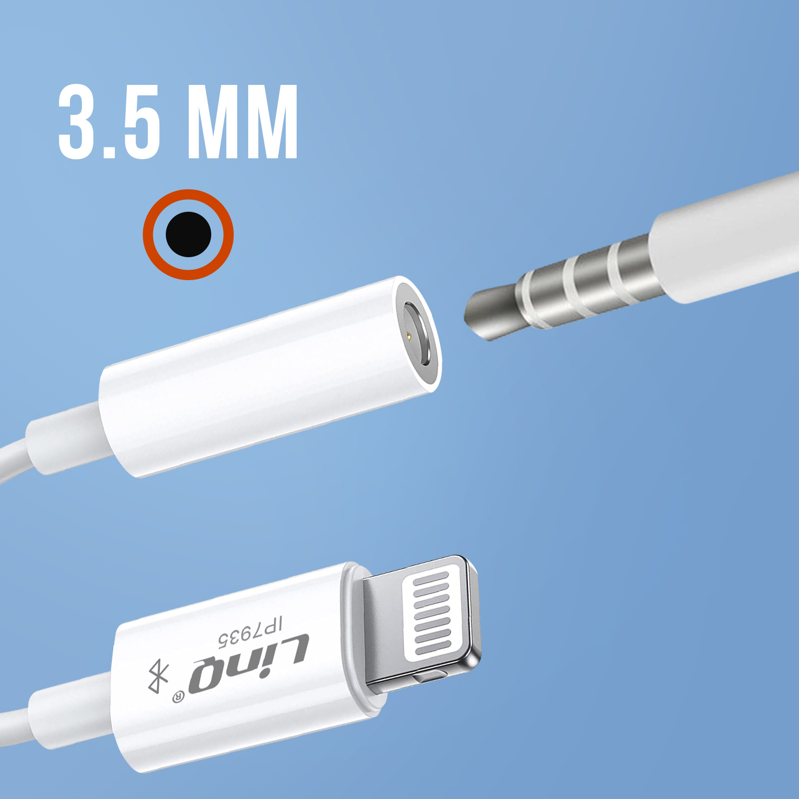 LINQ Lightning / 3.5mm Audioadapter, Audioanschlussadapter