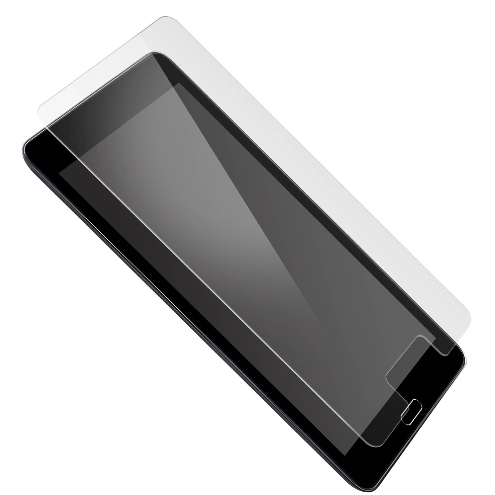 Un tablet con una protezione per lo schermo.