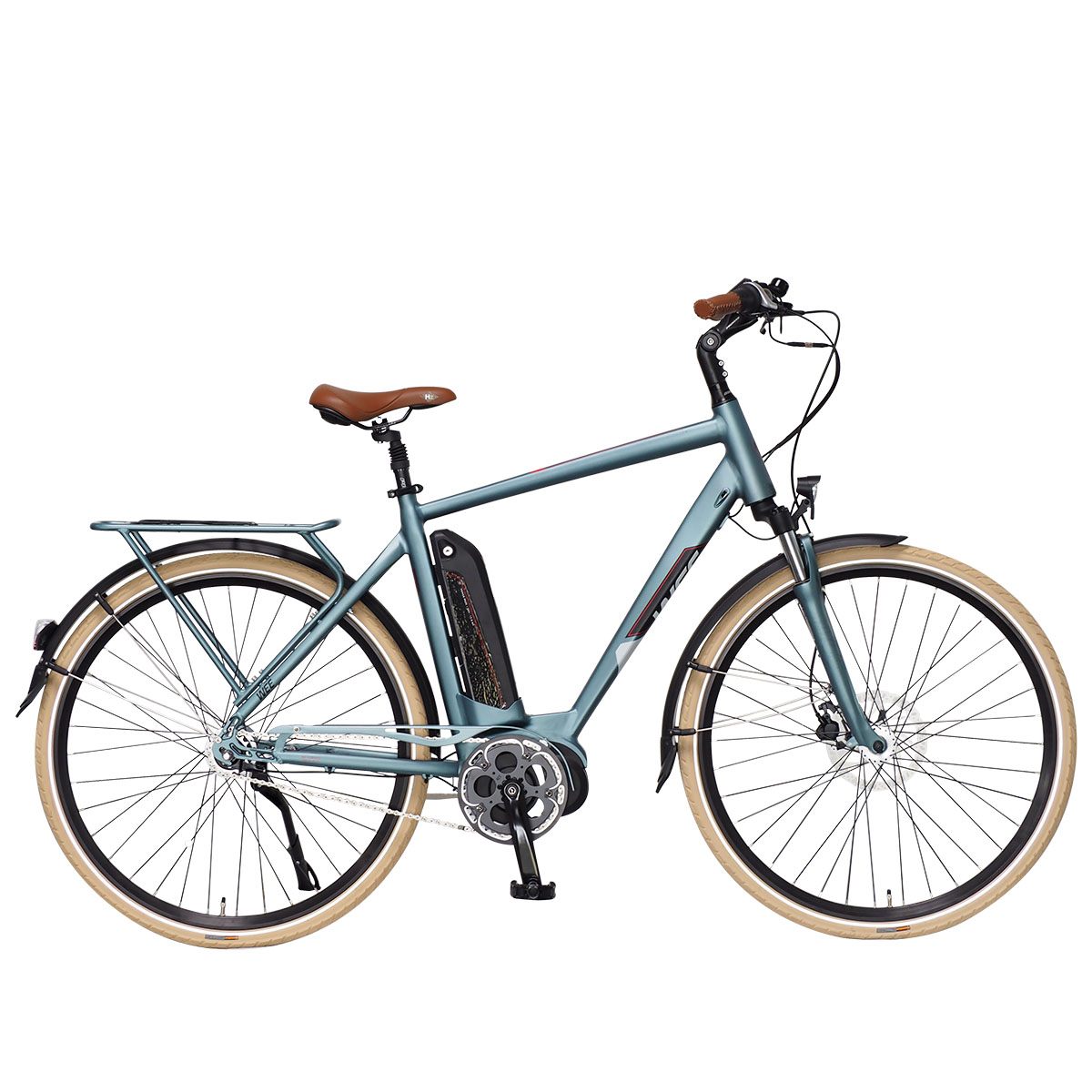 LINGDA E-Bike 28 Zoll, (Laufradgröße: Weiss) Damenrad blaues 250W Unisex-Rad,
