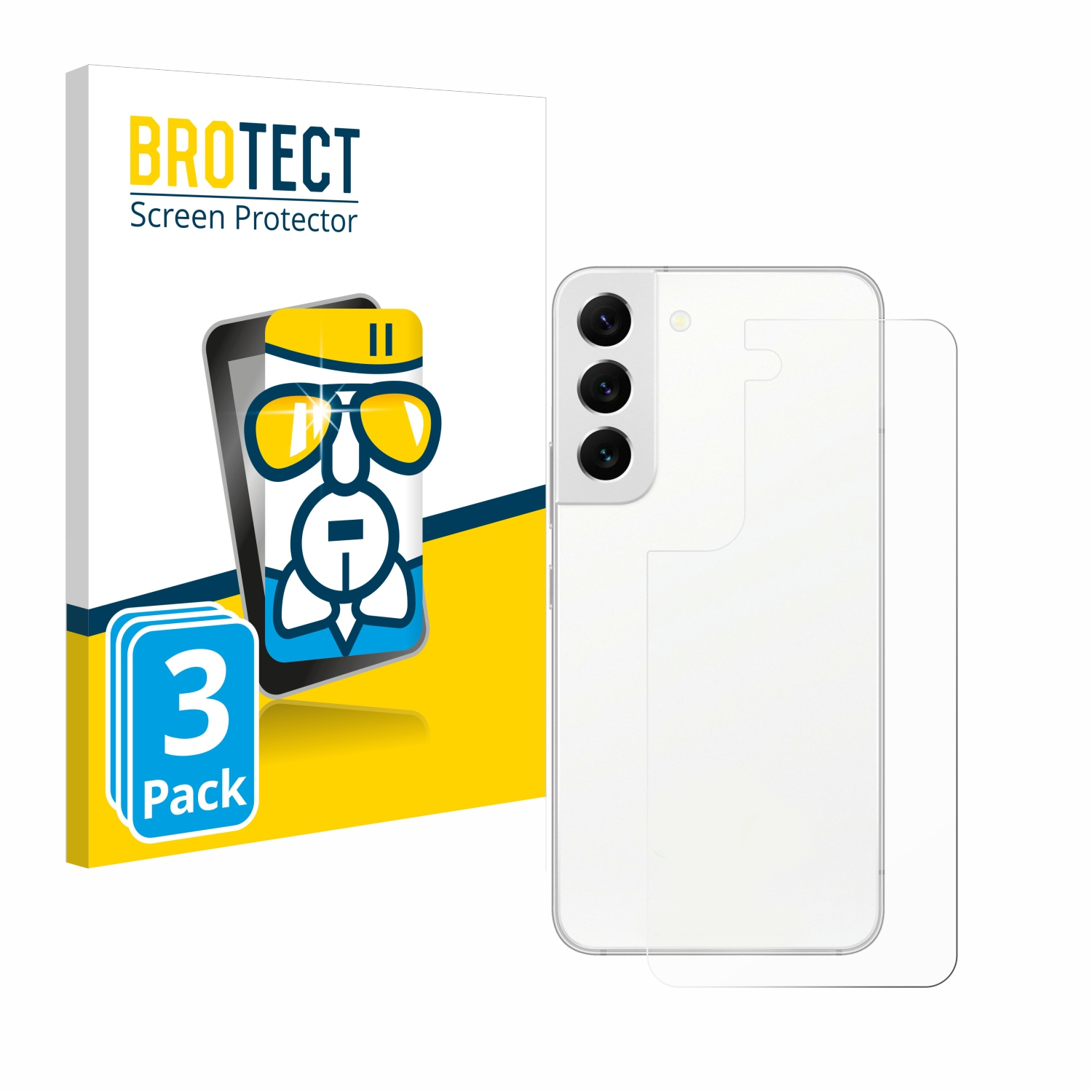 BROTECT 3x Airglass klare Schutzfolie(für 5G) S22 Samsung Galaxy