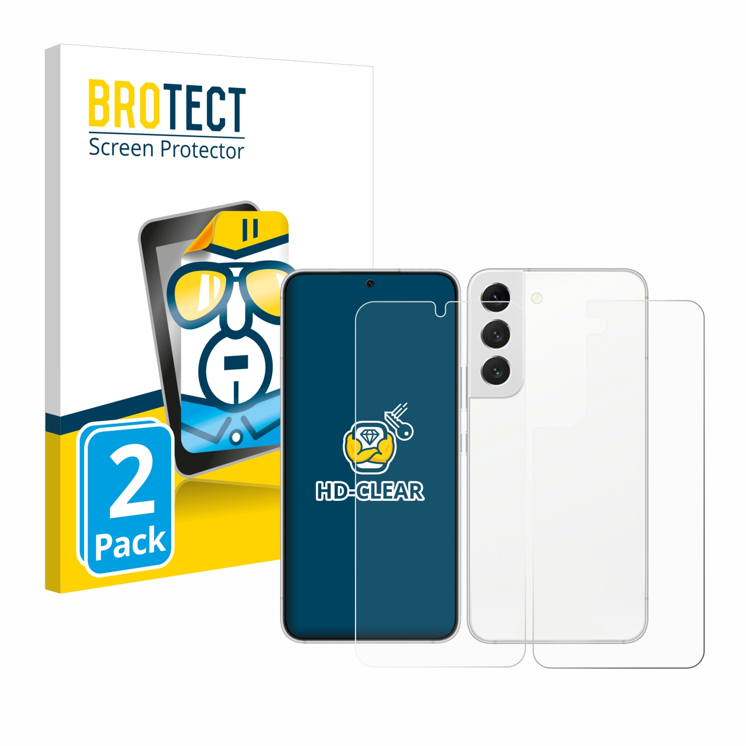 5G) Galaxy 2x Samsung S22 Schutzfolie(für BROTECT klare