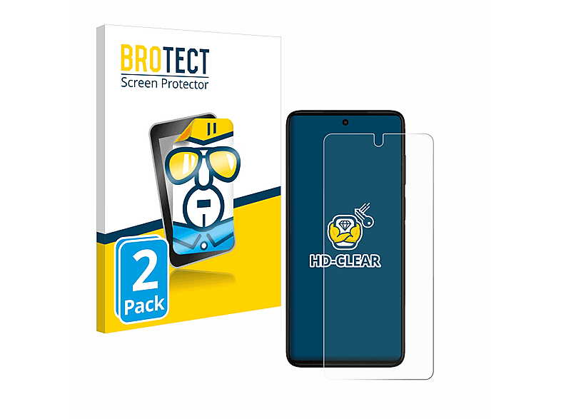 BROTECT 2x klare Schutzfolie(für Motorola Moto G52)