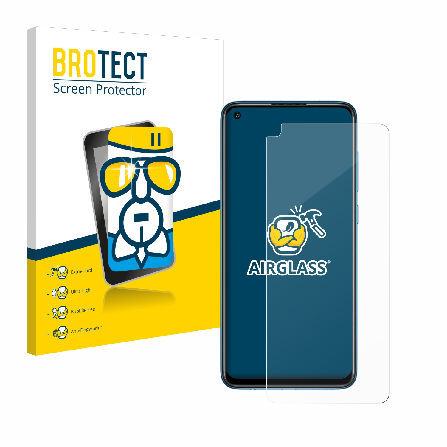 BROTECT Airglass klare 9) Redmi Note Schutzfolie(für Xiaomi
