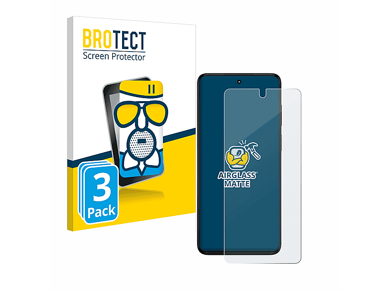 BROTECT 3x Airglass matte Schutzfolie(für Motorola Moto G82 5G) | Displayschutzfolien & Gläser
