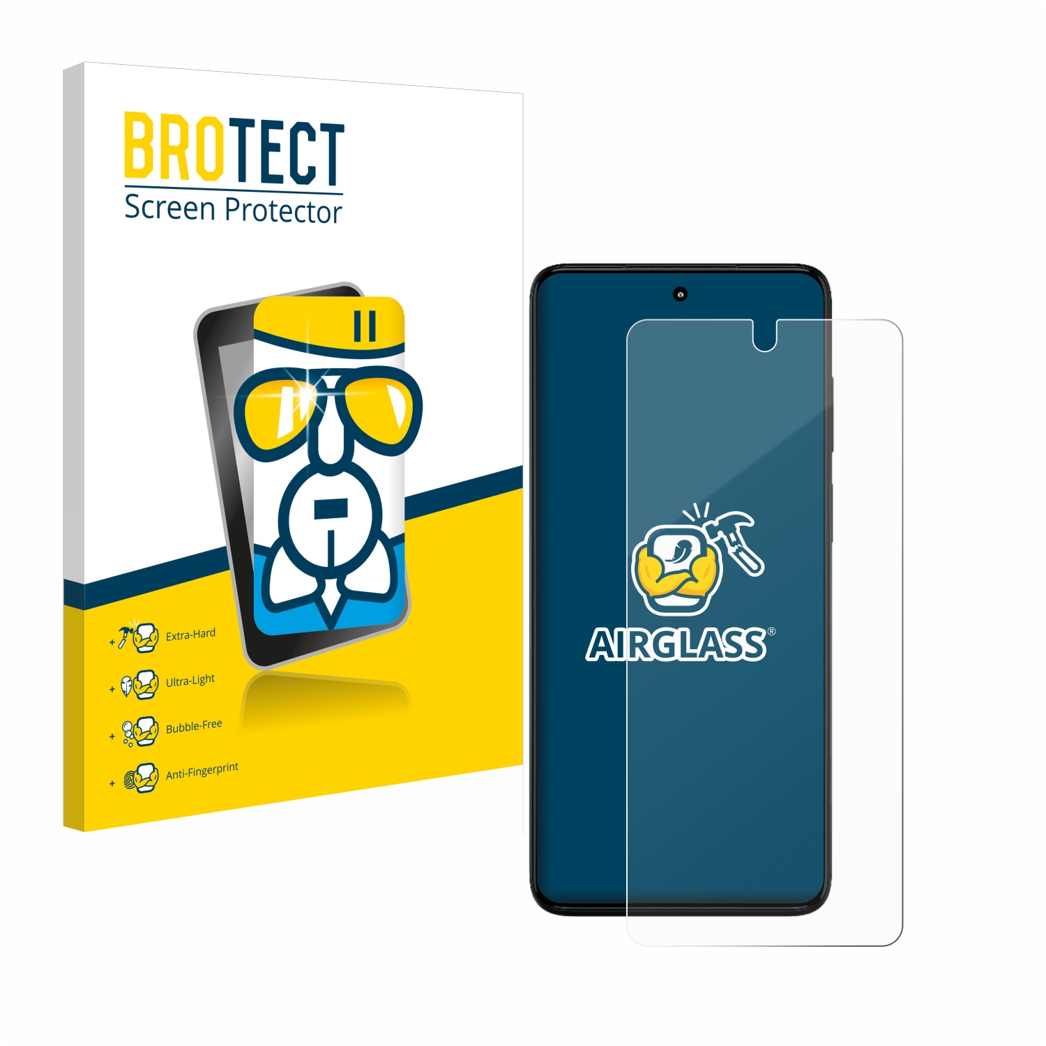 BROTECT Airglass klare Schutzfolie(für Motorola G82 5G) Moto
