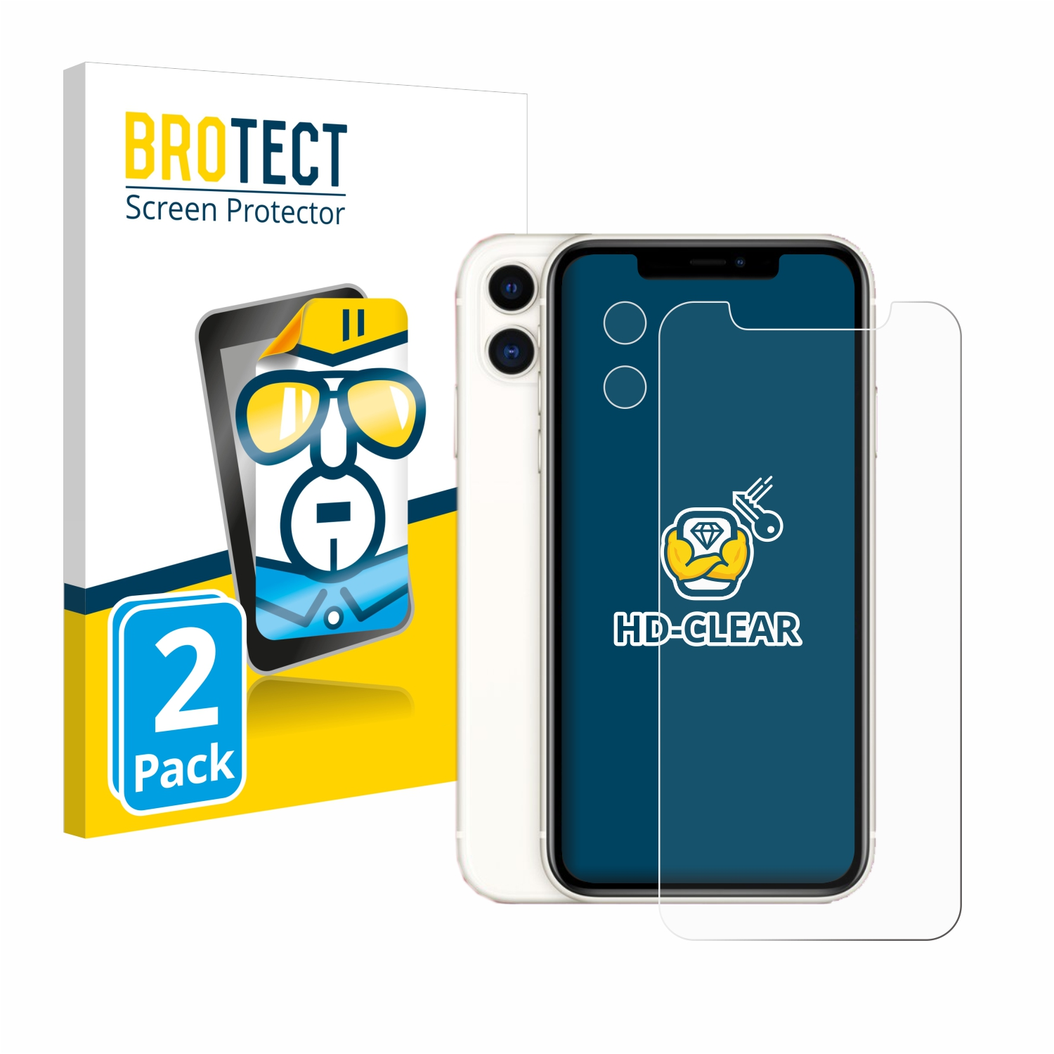 BROTECT 2x klare iPhone Schutzfolie(für 11) Apple