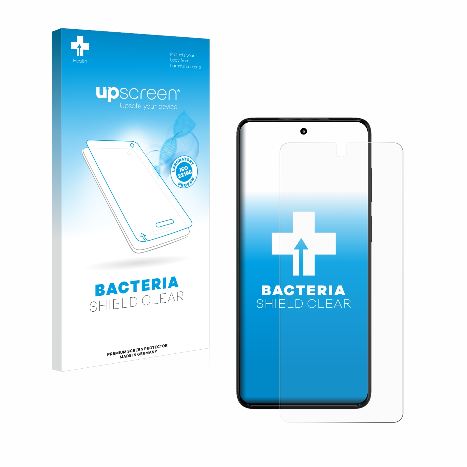 klare 5G) Motorola Moto UPSCREEN G82 antibakteriell Schutzfolie(für