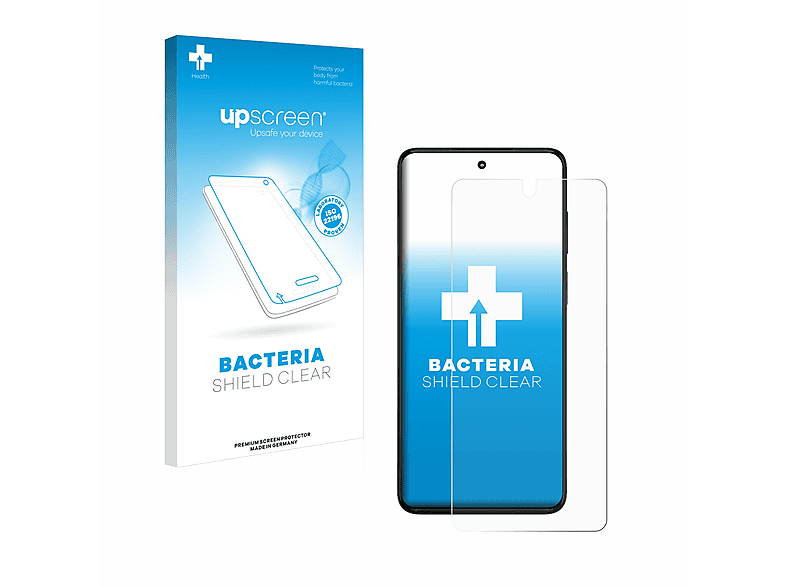 klare 5G) Motorola Moto UPSCREEN G82 antibakteriell Schutzfolie(für
