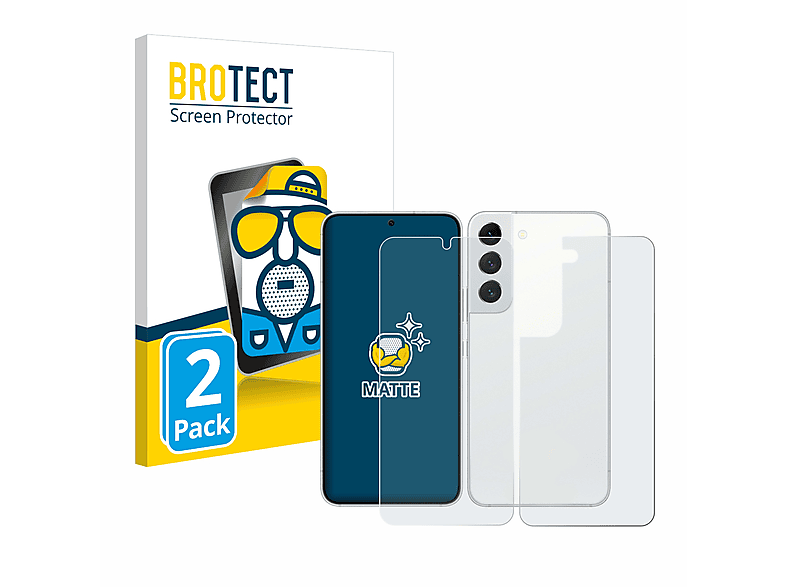 BROTECT 2x matte Schutzfolie(für Samsung Galaxy S22 5G)