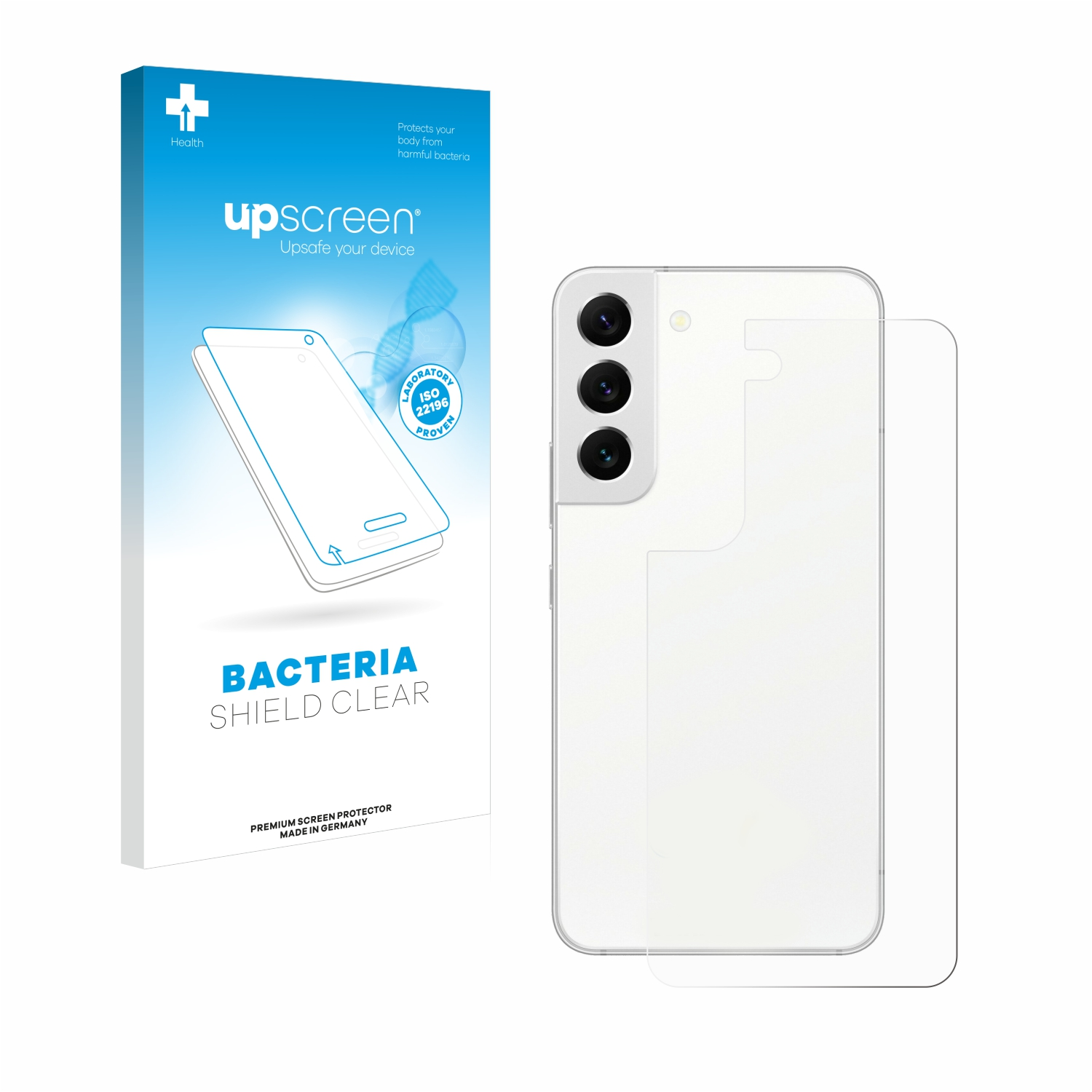 Galaxy 5G) S22 antibakteriell klare Schutzfolie(für UPSCREEN Samsung