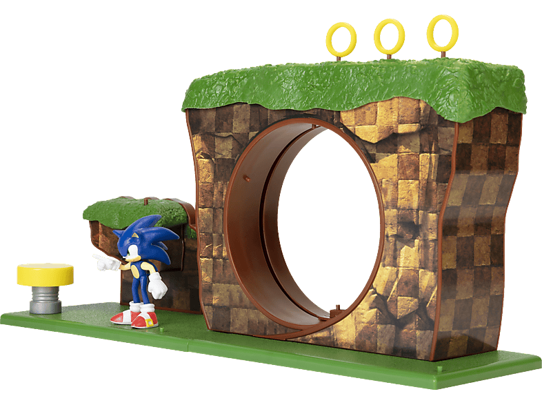 SONIC THE HEDGEHOG Nintendo Sonic Green Hill Zone Spielset, 6,5 cm Spielfigur