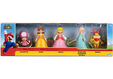 SUPER MARIO Nintendo Super Mario Figuren Peach & Friends Set 5er Pack, 6,5  cm Spielfigur mehrfarbig