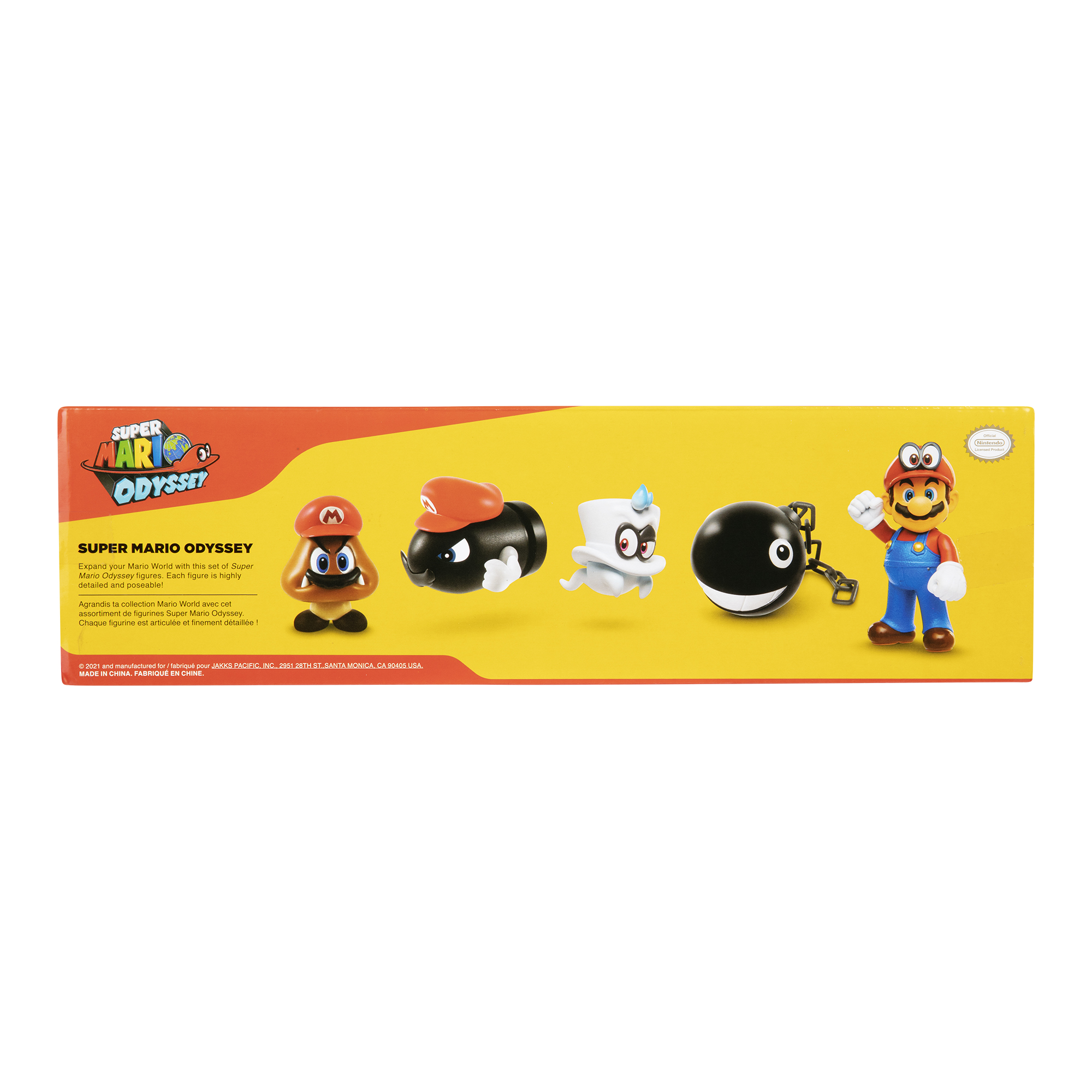 SUPER MARIO Nintendo Mario 6 5er Odyssey Pack, Super mehrfarbig Mario cm Spielfigur