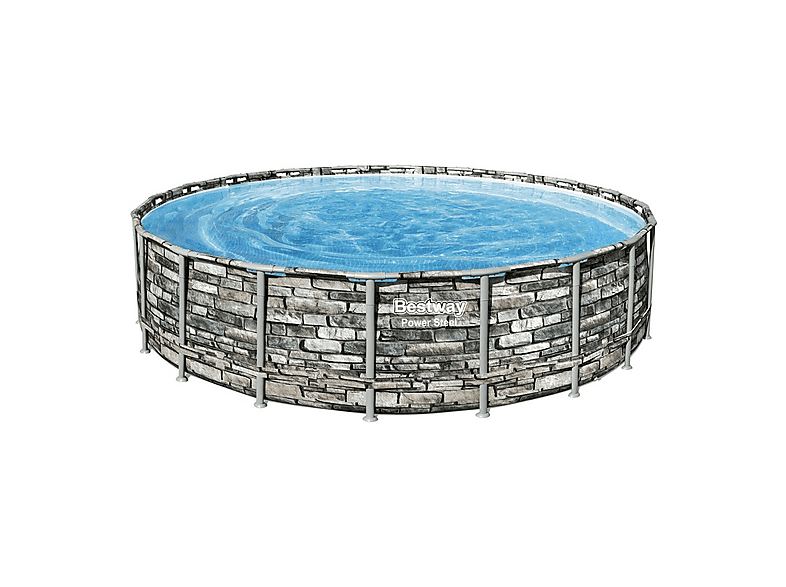 BESTWAY Power Steel Frame Pool 610 x 132 cm KomplettSet mit