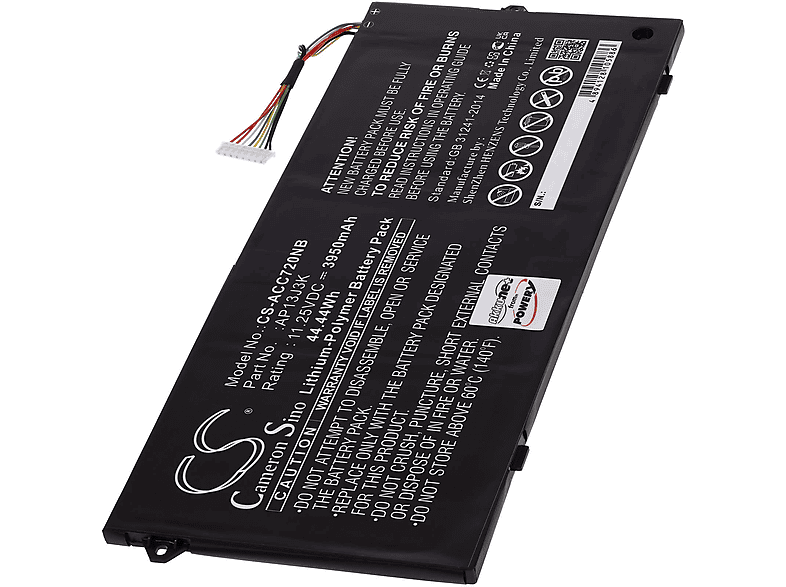 POWERY 3950mAh für Li-Polymer Akku Chromebook CB3-431-C7WJ Akku, Acer 14