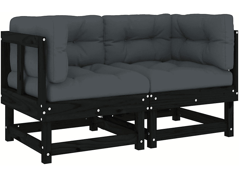 Schwarz VIDAXL Gartensofa, 825454