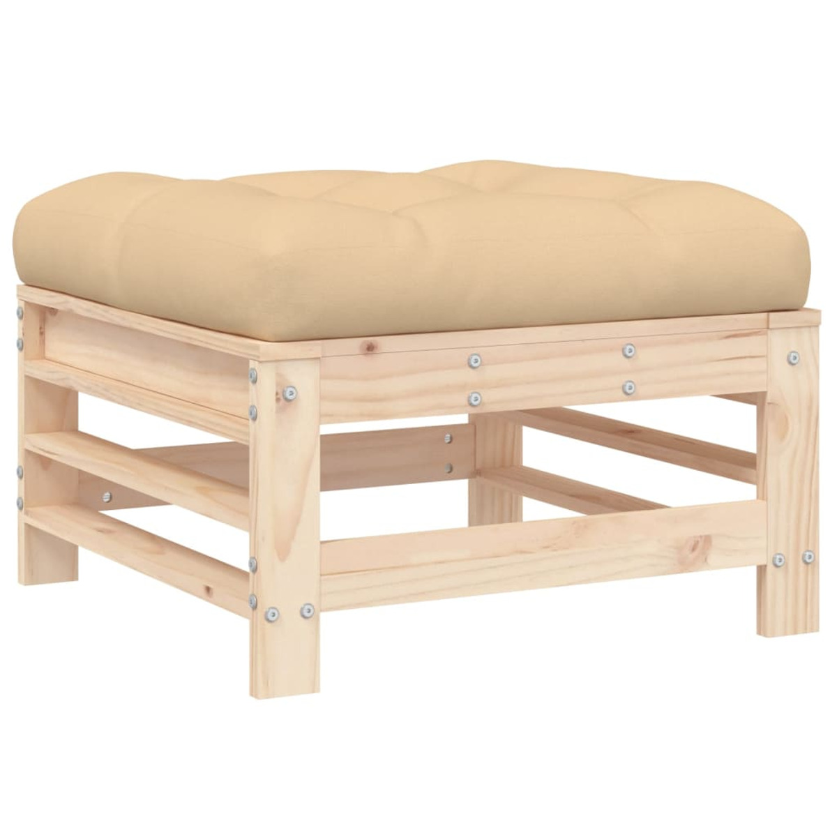 825667 VIDAXL Gartenhocker, Beige