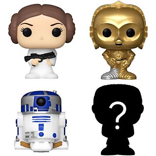 Figura - FUNKO Star Wars: Pack 4 figuras (Leia + R2D2 + C3PO + "Misteriosa")